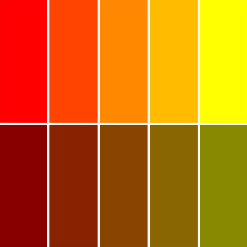 drinken het winkelcentrum porselein Bruin - Mengkleuren - De kleurintensiteit van geel en rood verminderen