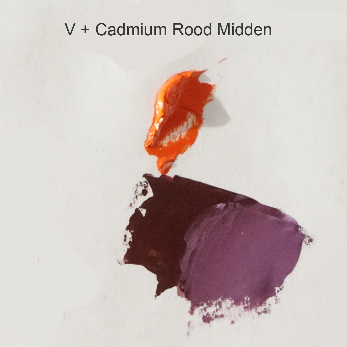 Palet - Violet en Cadmium Rood Midden
