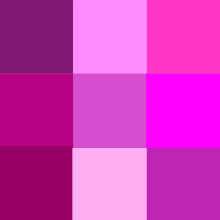 Paars-Purper-Violet-Magenta ... wat is verschil? - Het Palet