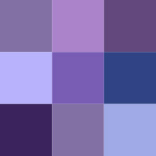 Palet - Violet Kleur-schakeringen