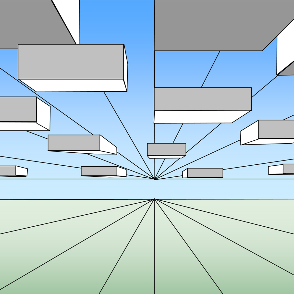 Wolken in-perspectief