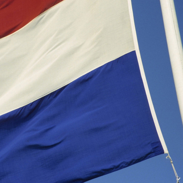 De vlag van Nederland heeft drie gelijke horizontale kleurvlakken, van boven naar onderen in de volgorde, helder vermiljoen (rood), helder wit en kobaltblauw. De Nederlandse vlag is het symbool van de eenheid en onafhankelijkheid van het Koninkrijk der Ne